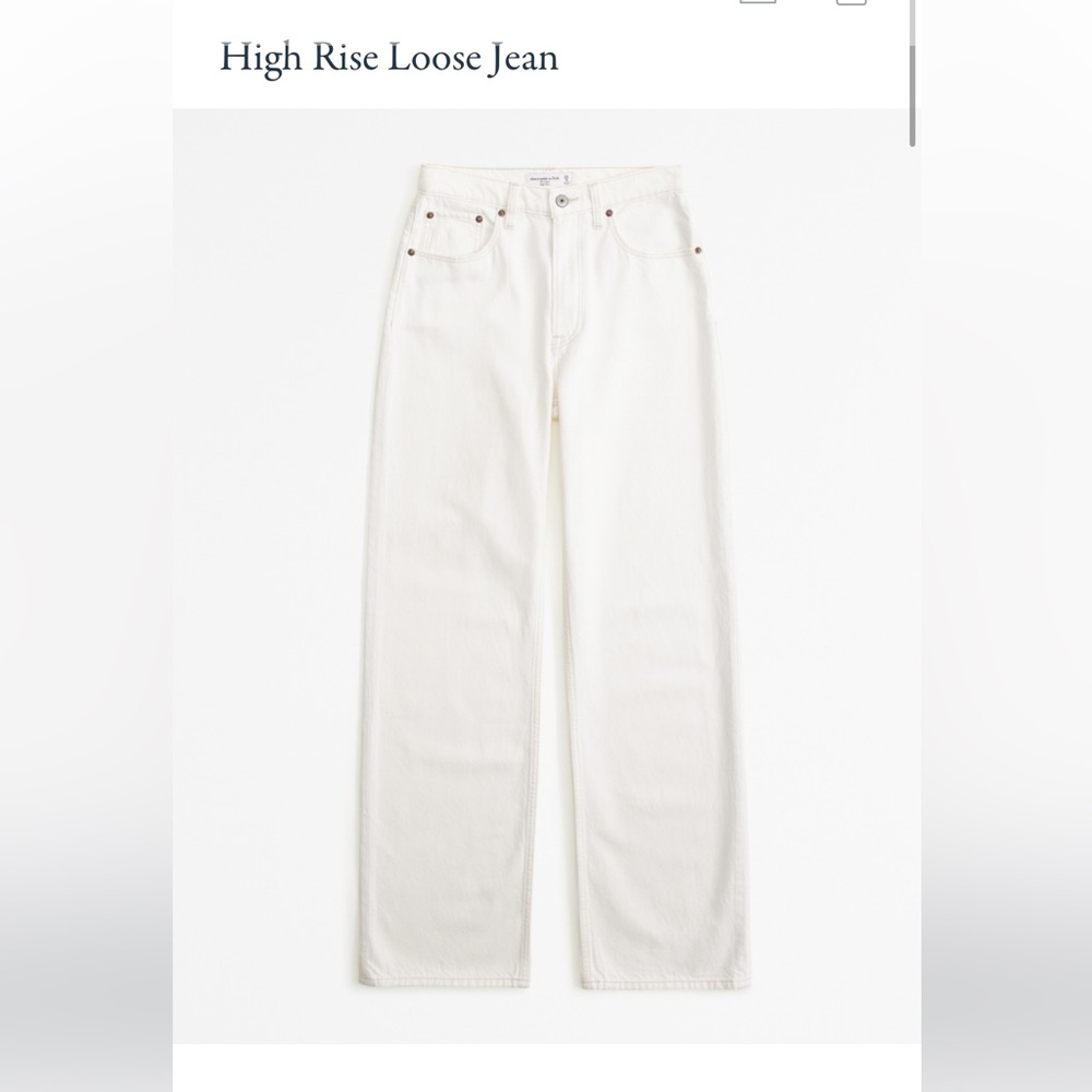 Abercrombie high rise loose jean NWOT